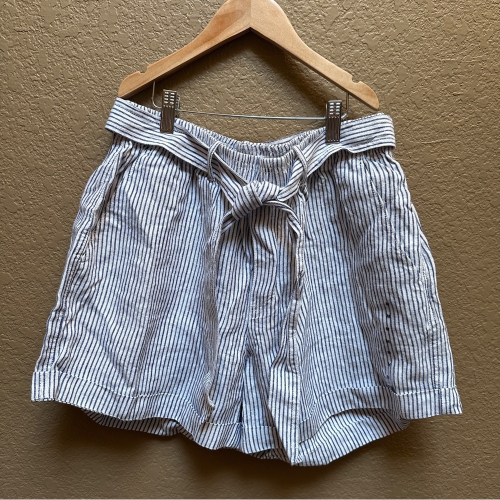 Polo by Ralph Lauren White and Blue High Waist Shorts